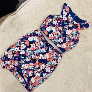 Two piece set (crop top and skirt)